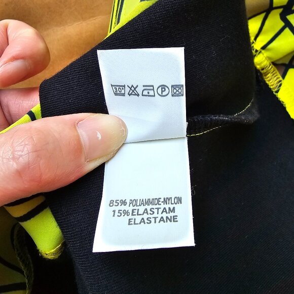 Mauna Kea Yellow Graphic Mini Dress S (Unique! Perfect for music festival!) - Picture 8 of 11